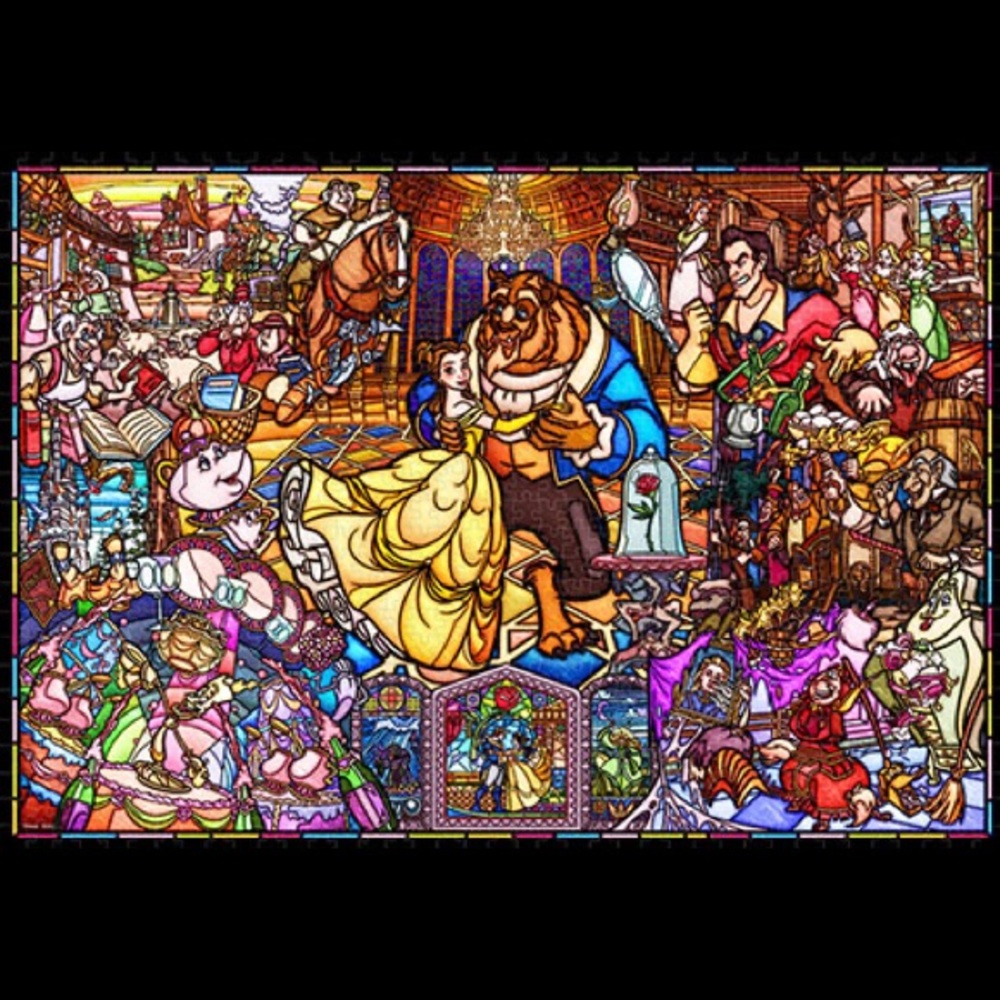 1000 plastic pieces Beauty and the Beast Puzzle